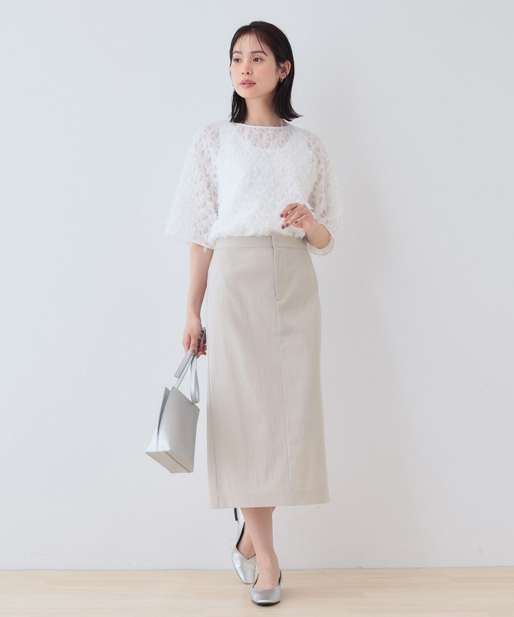 インディヴィ(INDIVI)の春SALE！【洗える／SETUP可能／UVケア】ストレートラインスカート11