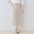 インディヴィ(INDIVI)の春SALE！【洗える／SETUP可能／UVケア】ストレートラインスカート ベージュ(052)