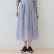 インディヴィ(INDIVI)の新色登場！【洗える／エアリー素材】巻き風ロングスカート40