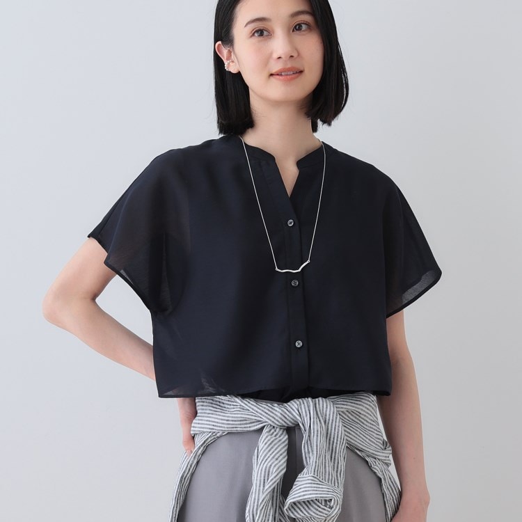 インディヴィ(INDIVI)の新色登場！【洗える／エアリー】ティアードブラウス シャツ・ブラウス