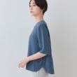 インディヴィ(INDIVI)の【洗える】ハーフジップデザインブラウス10
