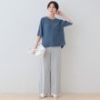 インディヴィ(INDIVI)の【洗える】ハーフジップデザインブラウス11