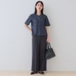 インディヴィ(INDIVI)の春SALE！【洗える／凹凸素材】シンプルVネックブラウス11