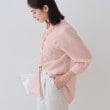 インディヴィ(INDIVI)の【洗える／エアリー素材】バンドカラーシャツ6