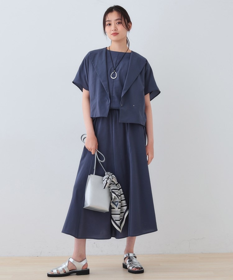 インディヴィ(INDIVI)の春SALE！【通気性◎撥水／接触冷感／UVケア】ドルマンスリーブブラウス15