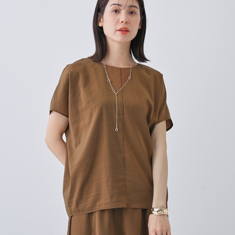 インディヴィ(INDIVI)の春SALE！【通気性◎撥水／接触冷感／UVケア】ドルマンスリーブブラウス シャツ・ブラウス