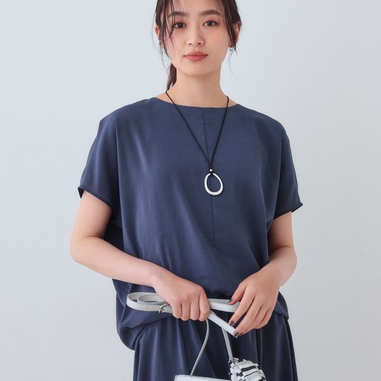 インディヴィ(INDIVI)の春SALE！【通気性◎撥水／接触冷感／UVケア】ドルマンスリーブブラウス