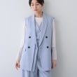 インディヴィ(INDIVI)の春SALE！【洗える／SETUP可能】リネンライクダブルジレジャケット21