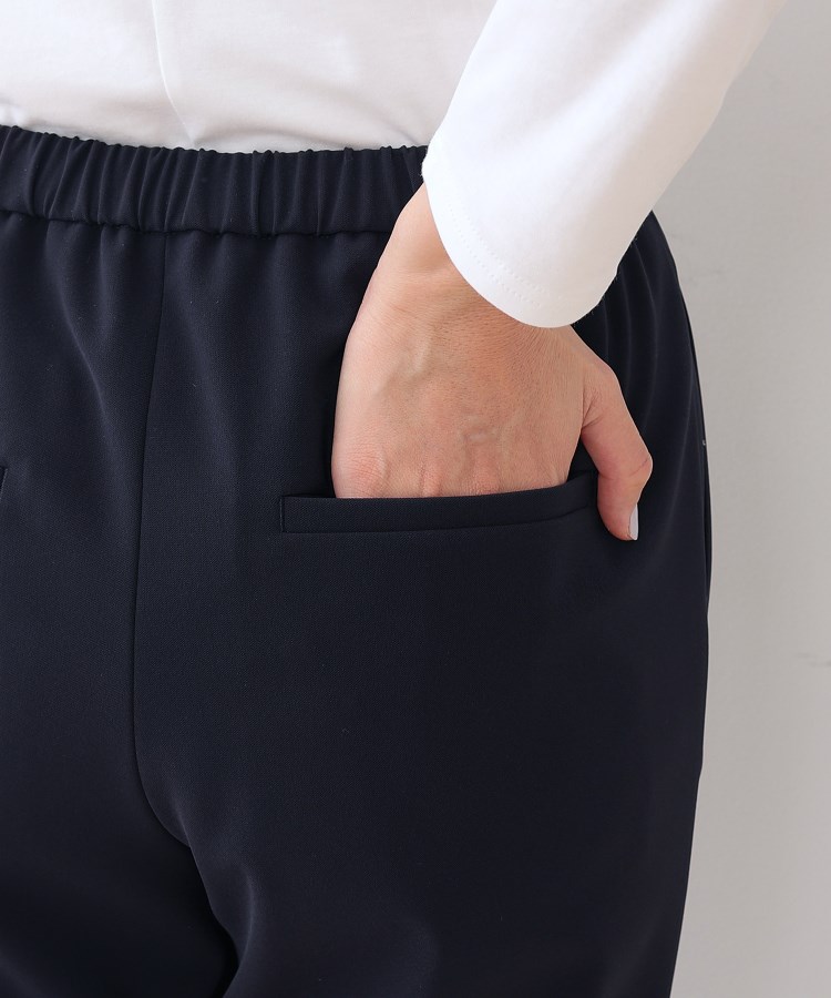 インディヴィ(INDIVI)の春SALE！【褒められパンツ】ストレッチ タックテーパードパンツ26