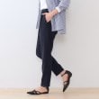 インディヴィ(INDIVI)の春SALE！【褒められパンツ】ストレッチ タックテーパードパンツ14