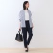 インディヴィ(INDIVI)の春SALE！【褒められパンツ】ストレッチ タックテーパードパンツ16