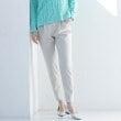 インディヴィ(INDIVI)の春SALE！【褒められパンツ】ストレッチ タックテーパードパンツ グレージュ(050)