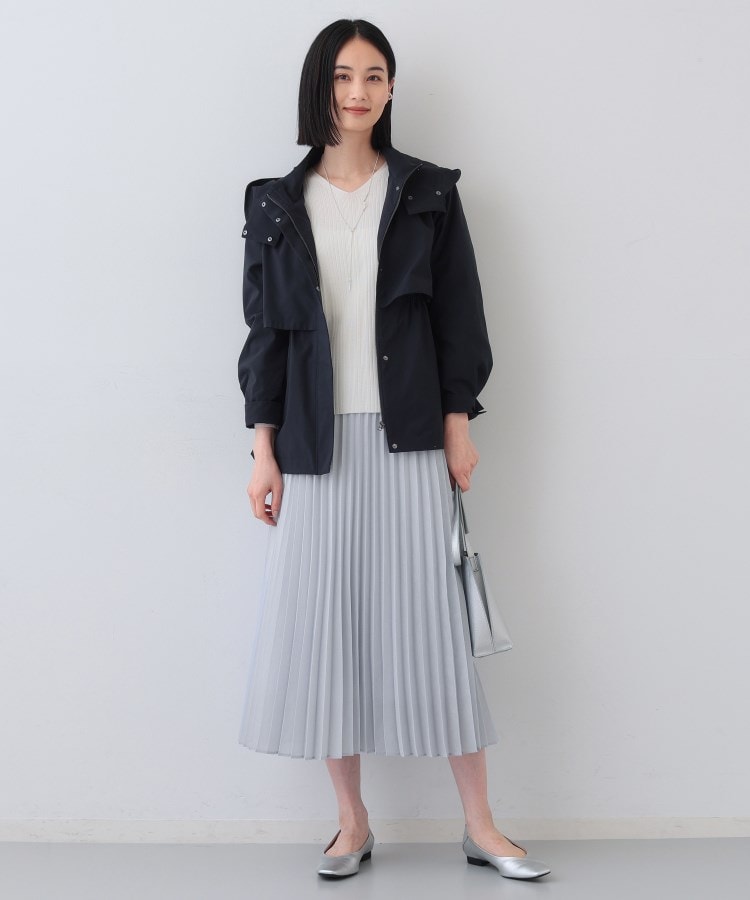 インディヴィ(INDIVI)の春SALE！【洗える／ウエストゴム】アコーディオン調プリーツスカート8