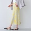 インディヴィ(INDIVI)の春SALE！【洗える】リネンライク ブロッキングプリントスカート6