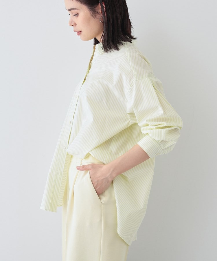 インディヴィ(INDIVI)の春SALE！【UVケア／カラーストライプ柄】袖コンシャスシャツ6