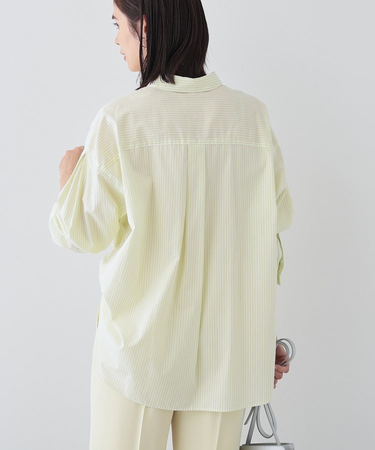 インディヴィ(INDIVI)の春SALE！【UVケア／カラーストライプ柄】袖コンシャスシャツ7
