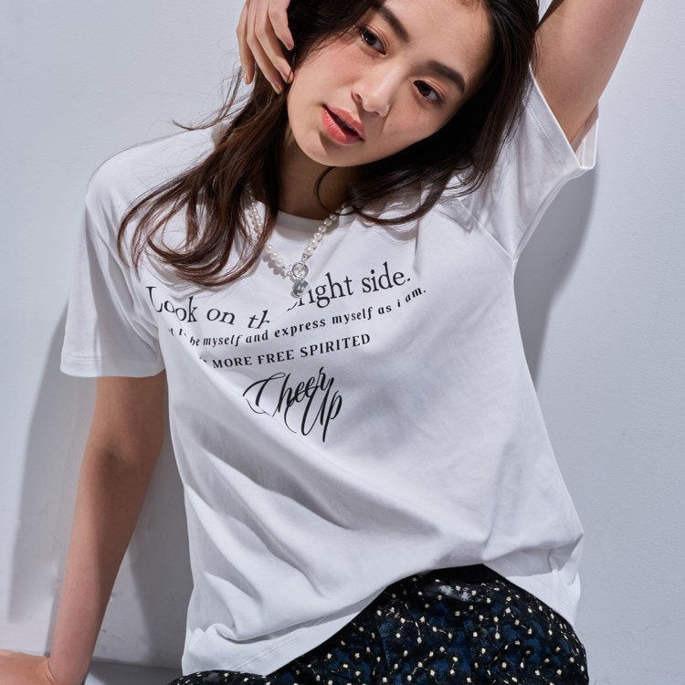 インディヴィ(INDIVI)の【洗える／選べるデザイン】フォト＆ロゴ プリントTシャツ Ｔシャツ