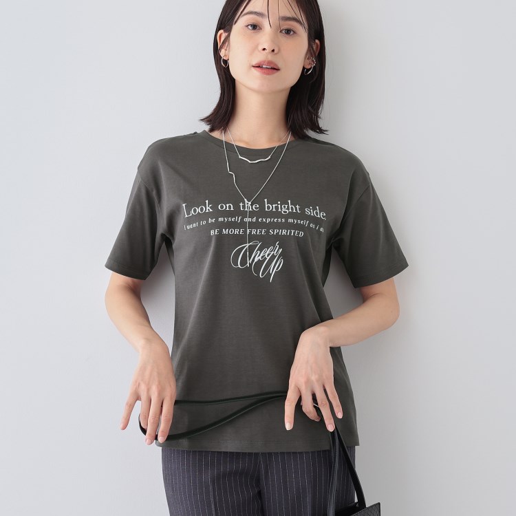インディヴィ(INDIVI)の【洗える／選べるデザイン】フォト＆ロゴ プリントTシャツ Ｔシャツ