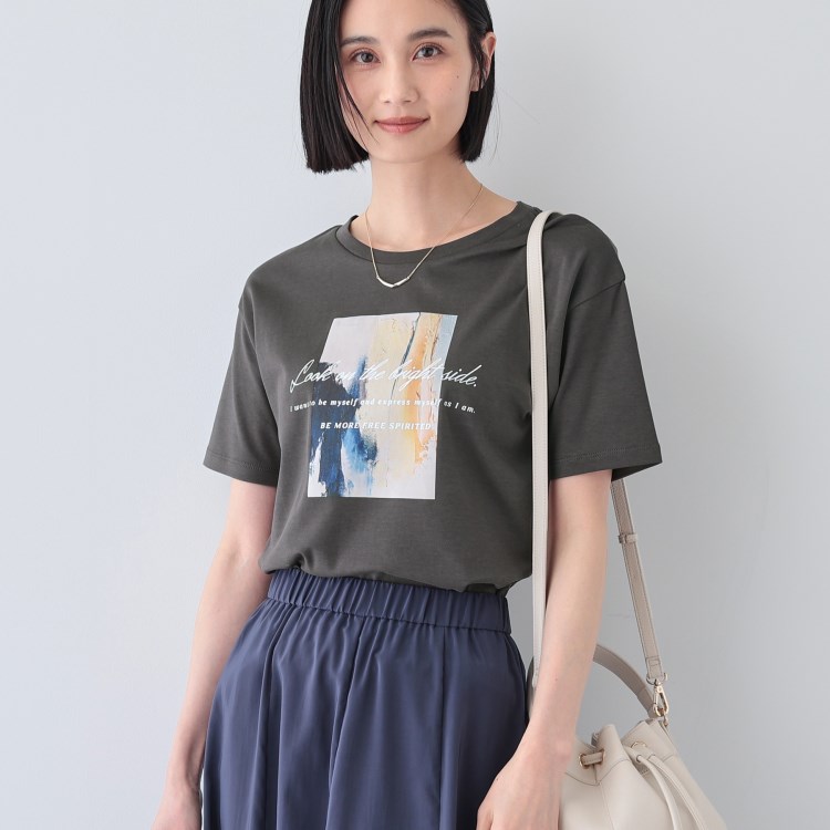 インディヴィ(INDIVI)の【洗える／選べるデザイン】フォト＆ロゴ プリントTシャツ Ｔシャツ