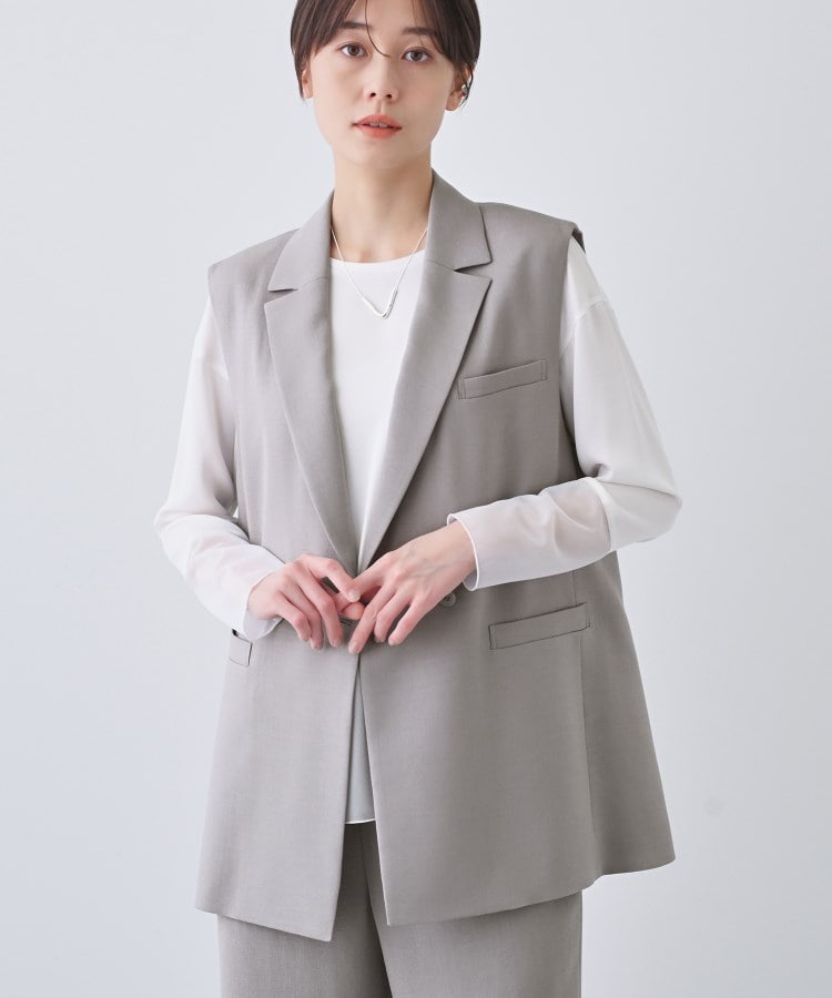 新品☆4L紺系♪ノーカラージャケット&タイトスカートスーツ♪お仕事 新品☆4L紺系♪ノーカラージャケット&タイトスカートスーツ♪お仕事