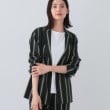 インディヴィ ヴァイ(INDIVI V.A.I)の春SALE！【日本製／SETUP可能】コットン混カーディガンライクジャケット ブラック(319)