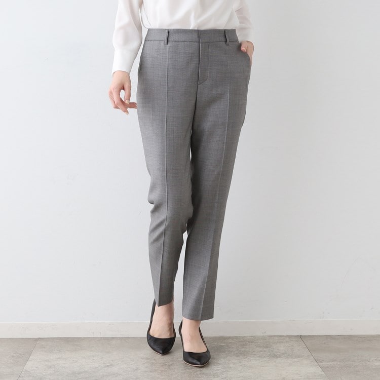 インディヴィ ヴァイ(INDIVI V.A.I)の春SALE！【日本製／インポート素材】ウールストレッチ テーパードパンツ パンツ(単品)