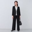 インディヴィ ヴァイ(INDIVI V.A.I)の春SALE！【日本製／SETUP可能】トリアセテート混ワイドパンツ8