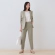 インディヴィ ヴァイ(INDIVI V.A.I)の【日本製】リネンライクテーパードパンツ6