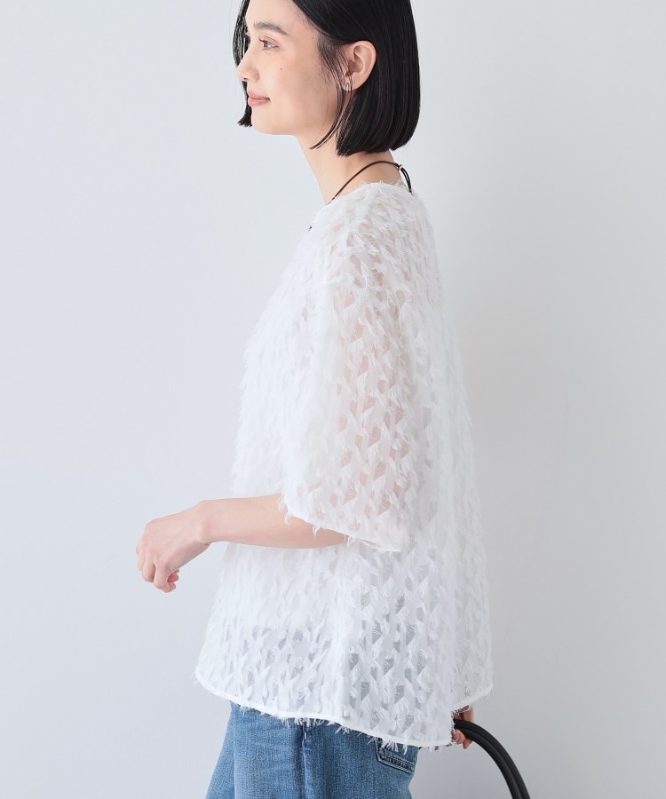 春SALE!【トレンド/ヘアリー】フリンジカットジャカードT 春SALE!【トレンド/ヘアリー】フリンジカットジャカードT
