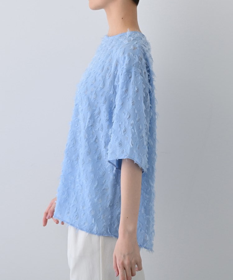 春SALE!【トレンド/ヘアリー】フリンジカットジャカードT 春SALE!【トレンド/ヘアリー】フリンジカットジャカードT