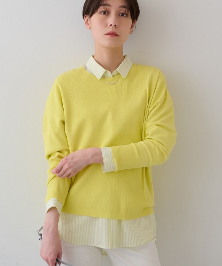 インディヴィ(INDIVI)の春SALE！【洗える】アシメデザイン ドルマンスリーブニット29