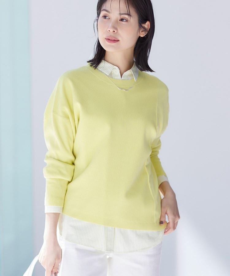 春SALE!【洗える】アシメデザイン ドルマンスリーブニット 春SALE!【洗える】アシメデザイン ドルマンスリーブニット