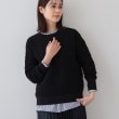 インディヴィ(INDIVI)の春SALE！【洗える／コットン混】ふくれジャカードニット ブラック(019)