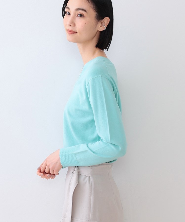 インディヴィ(INDIVI)の春SALE！【洗える／シルク混】きれいめVネックニット10