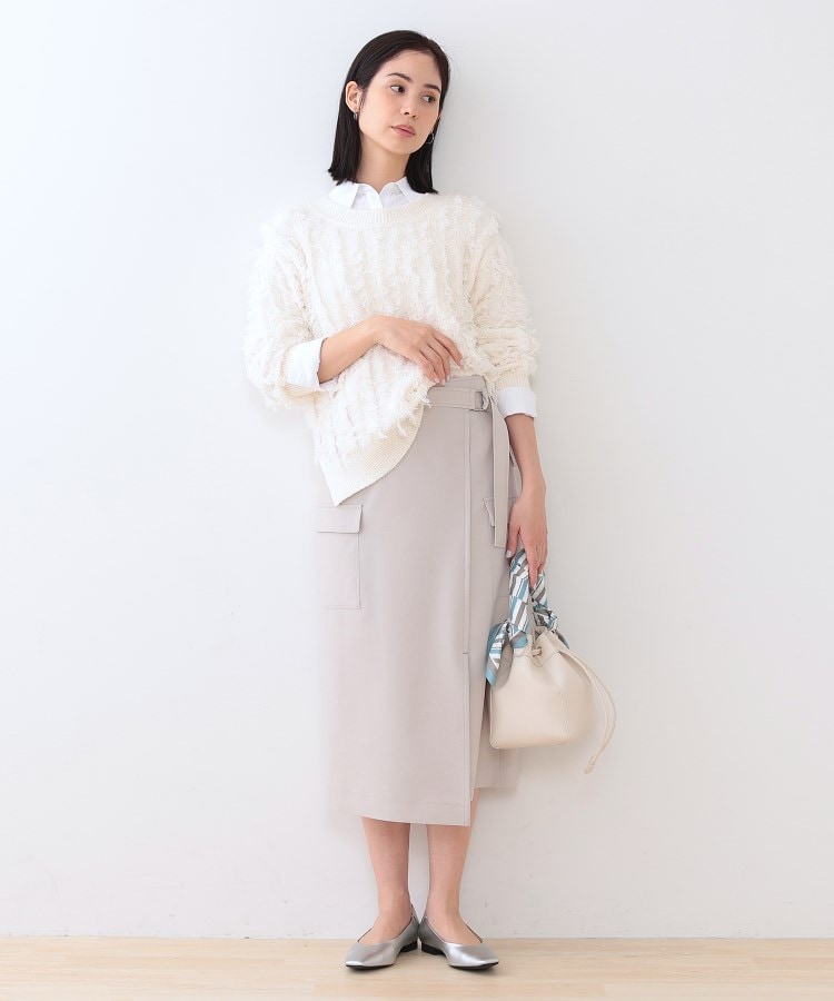 インディヴィ(INDIVI)の春SALE！【洗える】フリンジ ジャカードニット4