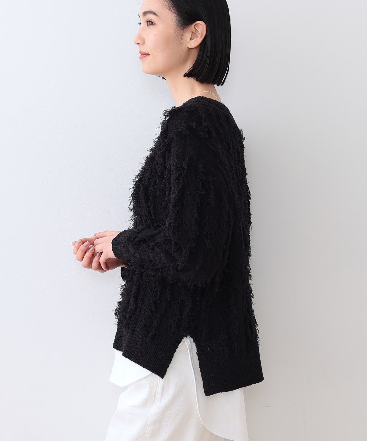 インディヴィ(INDIVI)の春SALE！【洗える】フリンジ ジャカードニット6