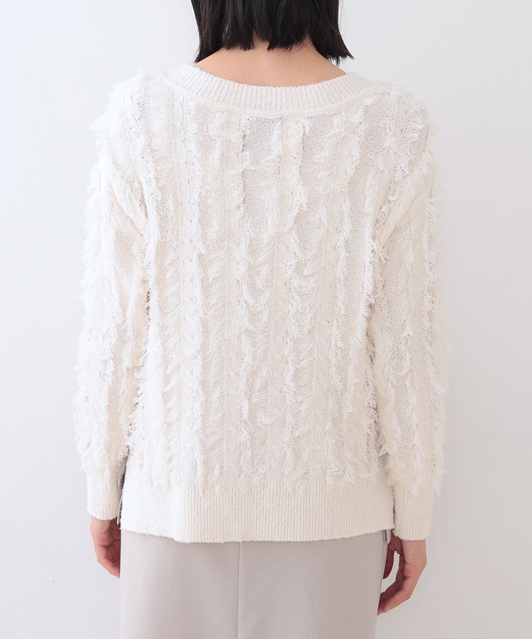 インディヴィ(INDIVI)の春SALE！【洗える】フリンジ ジャカードニット16