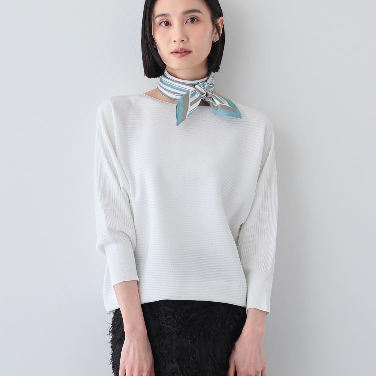 インディヴィ(INDIVI)の春SALE！【洗える／無縫製】美シルエット ドルマンスリーブニット ニット/セーター
