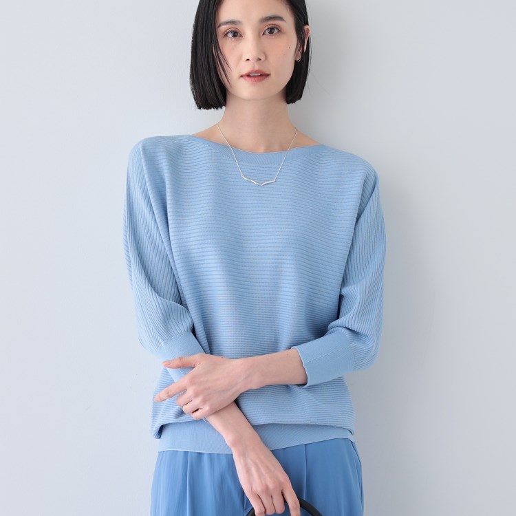 インディヴィ(INDIVI)の春SALE！【洗える／無縫製】美シルエット ドルマンスリーブニット ニット/セーター