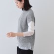 インディヴィ(INDIVI)の【和紙混素材】フレンチスリーブミックスカラーニット2