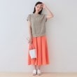 インディヴィ(INDIVI)の【和紙混素材】フレンチスリーブミックスカラーニット8