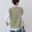 インディヴィ(INDIVI)の【和紙混素材】フレンチスリーブミックスカラーニット11