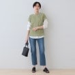 インディヴィ(INDIVI)の【和紙混素材】フレンチスリーブミックスカラーニット12