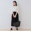 インディヴィ(INDIVI)の春SALE！【洗える／和紙混素材／SETUP可能】バルーンスリーブニット3