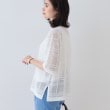 インディヴィ(INDIVI)の春SALE！【洗える】メッシュチェック柄ニット2