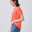 インディヴィ(INDIVI)の新色登場！【洗える／清涼感】レーヨンストレッチ フレンチスリーブニット17