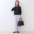 インディヴィ(INDIVI)の春SALE！【洗える】ブラウスコンビ ニットカーディガン8