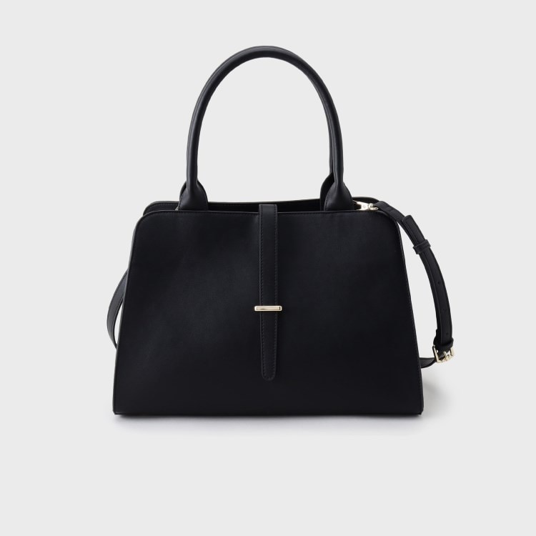 インディヴィ(INDIVI)の春SALE！【合皮／ミドルサイズ】ボストンバッグ ショルダーバッグ