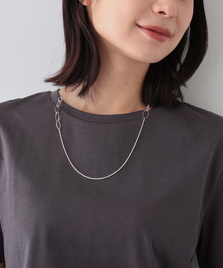 インディヴィ(INDIVI)の春SALE！リングチェーンミドルネックレス6