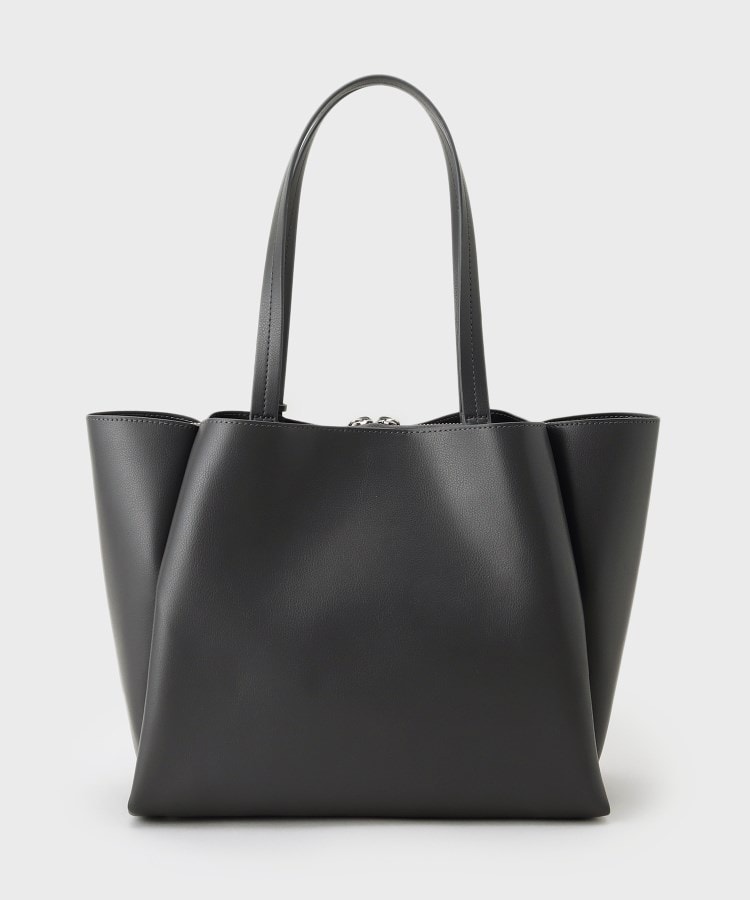 合皮/A4収納可能】タックデザイン通勤バッグ(トートバッグ 合皮/A4収納可能】タックデザイン通勤バッグ(トートバッグ